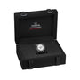 An OMEGA Speedmaster Moonwatch Professional chronograph wristwatch is presented in a black box featuring the OMEGA logo and branding inside the lid.