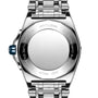 The back of the Breitling Super Chronomat Automatic 38 stainless steel watch features engravings like “Manufacture en Suisse,” “Certifie Chronometre,” and houses the precise Breitling 17 calibre.