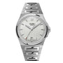 Czapek Antarctique Passage de Drake Ice White: silver metal wristwatch featuring a textured white dial, silver hour markers, and a date window at 6 o’clock.