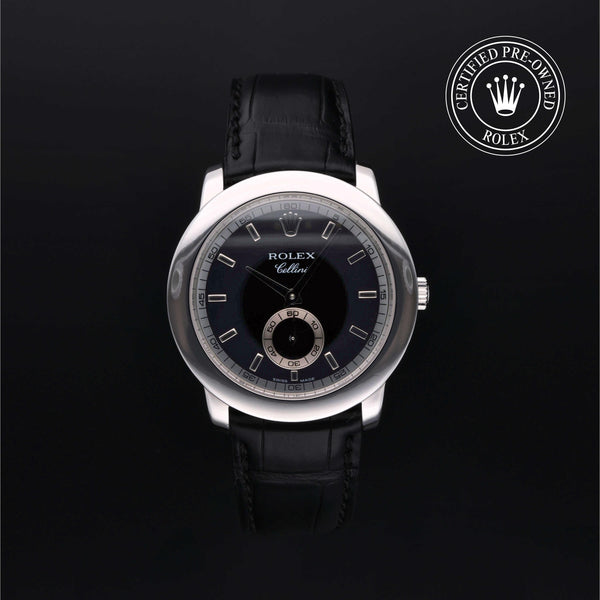 Rolex Certified Pre-owned Cellini M5241/6-0007 front on black background