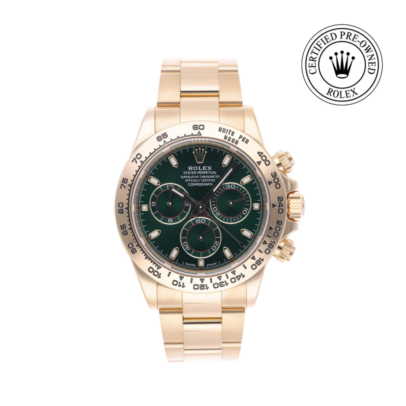 Rolex Certified Pre-owned Daytona M116508-0013 front on white background