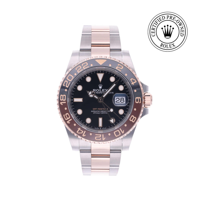 Rolex Certified Pre-owned GMT M126711CHNR-0002 front on white background