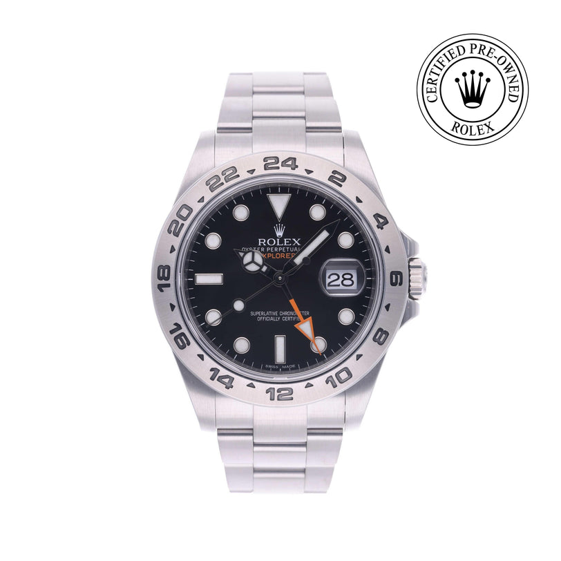 Rolex Certified Pre-owned GMT M216570-0002 front on white background