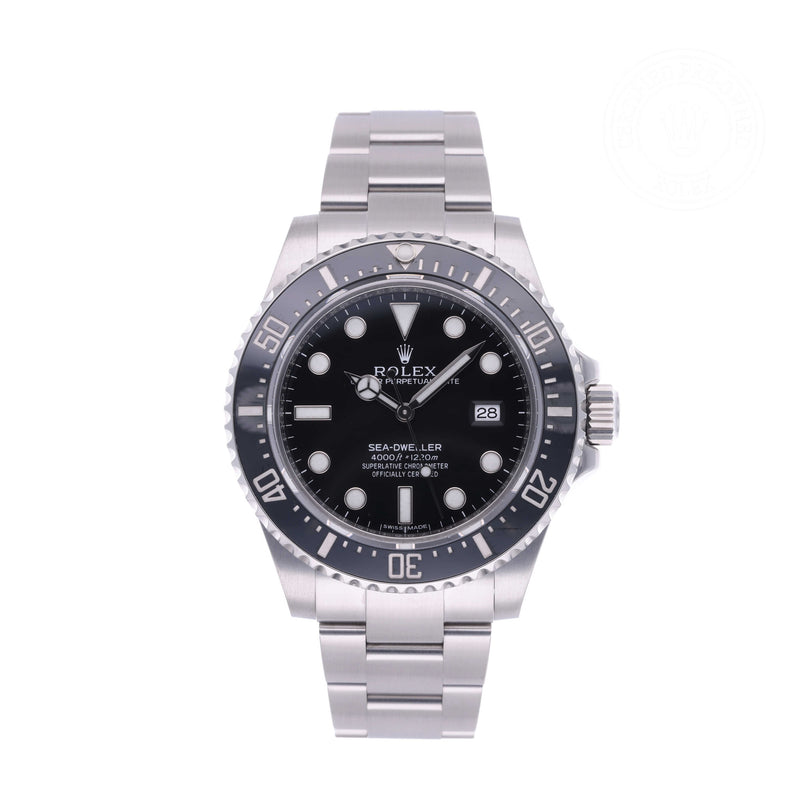 Rolex Certified Pre-owned Sea-Dweller M116600-0003 front on white background