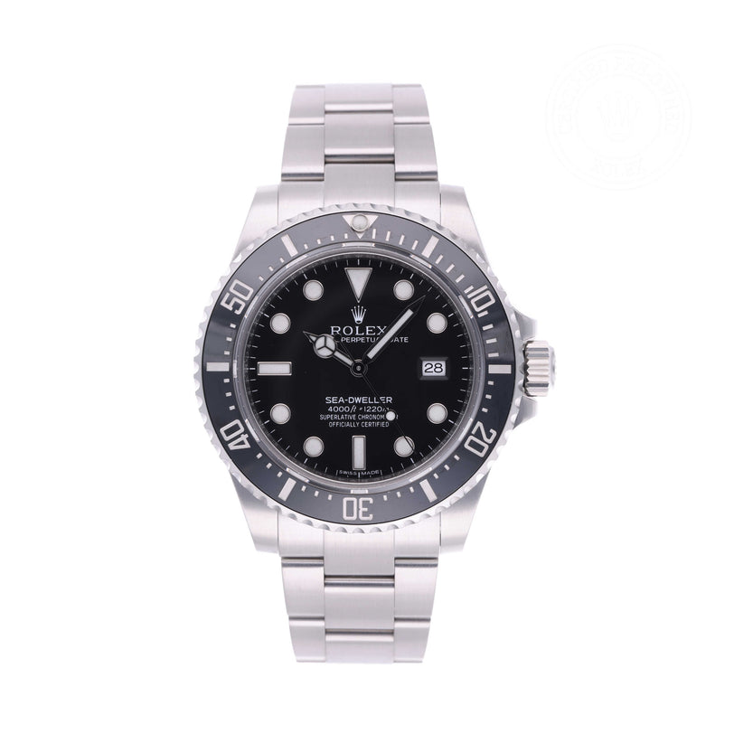 Rolex Certified Pre-owned Sea-Dweller M116600-0003 front on white background