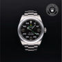 Rolex Certified Pre-owned Air-King M116900-0001 front on black background