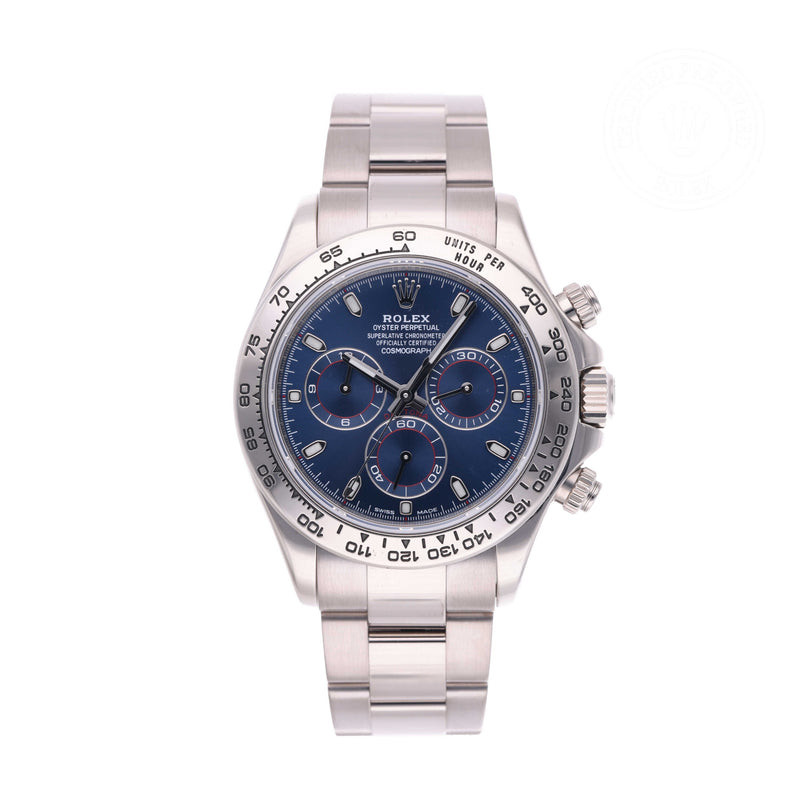 Rolex Certified Pre-owned Daytona M116509-0071 front on white background