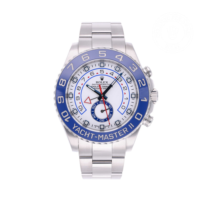 Rolex Certified Pre-owned Yacht-Master M116680-0001 front on white background