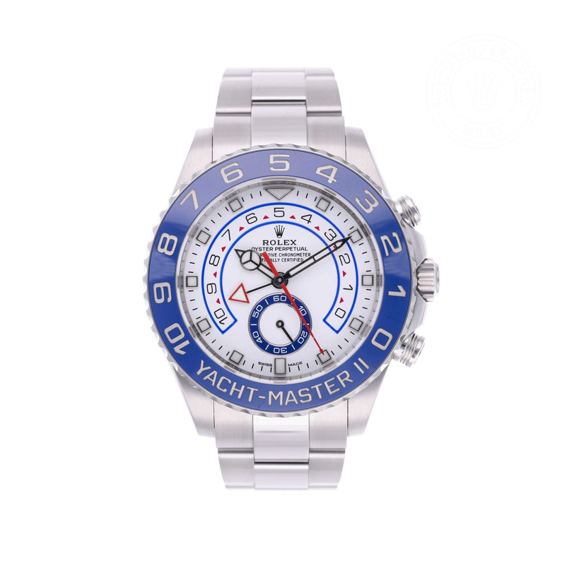 Rolex Certified Pre-owned Yacht-Master M116680-0002 front on white background