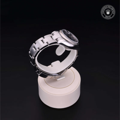 Rolex Certified Pre-owned Lady Datejust M179174-0095 front on black background