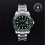 Rolex Certified Pre-owned Submariner M116610LV-0002 front on black background