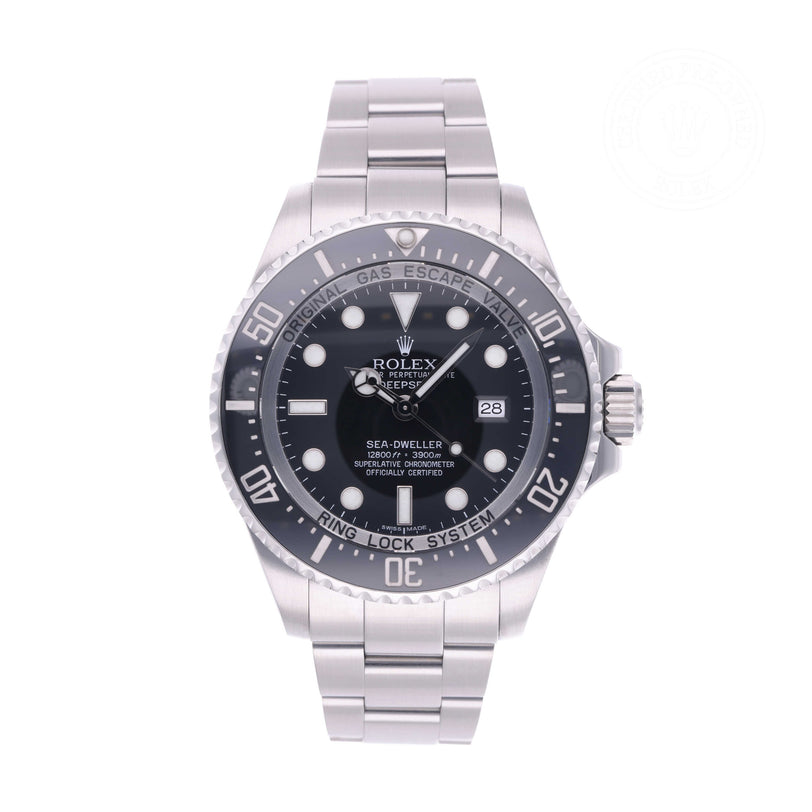 Rolex Certified Pre-owned Sea-Dweller M116660-0001 front on white background