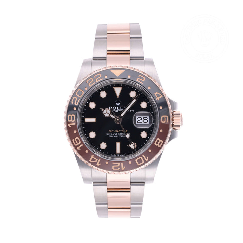 Rolex Certified Pre-owned GMT M126711CHNR-0002 front on white background