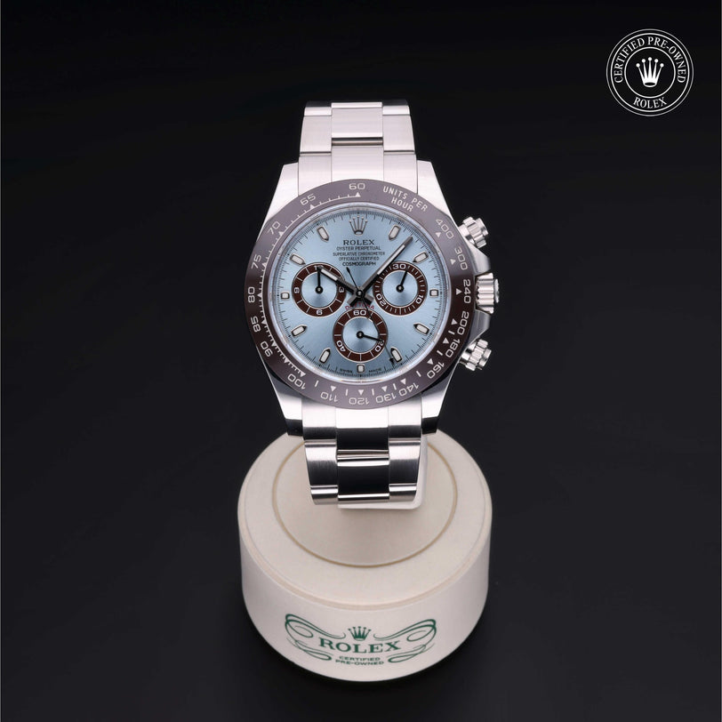 Rolex CPO Daytona M116506 front on white background