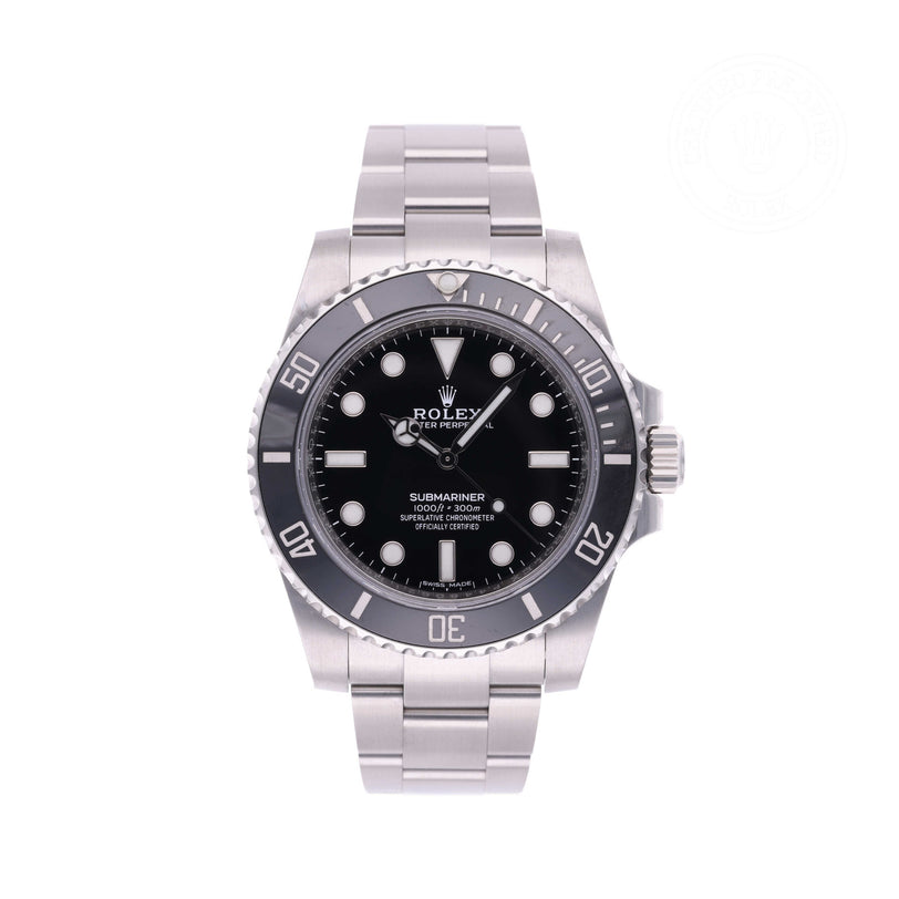 Rolex Certified Pre-owned Submariner M114060-0002 front on white background