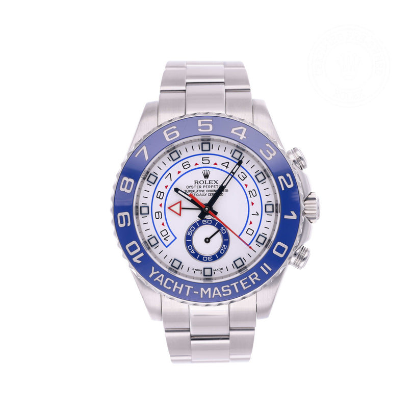 Rolex Certified Pre-owned Yacht-Master M116680-0001 front on white background