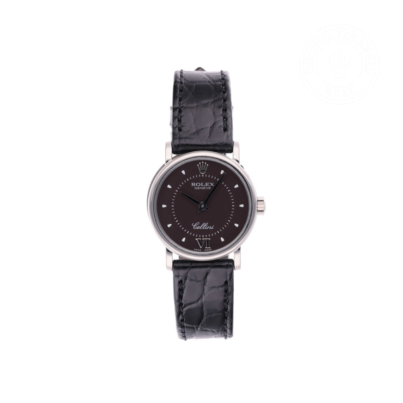 Rolex Certified Pre-owned Cellini M6110/9-0010 front on white background