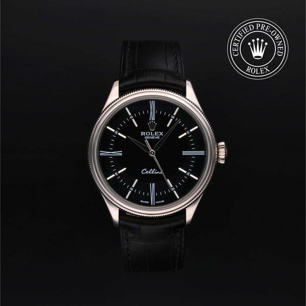 Rolex CPO Cellini M50509 front on white background
