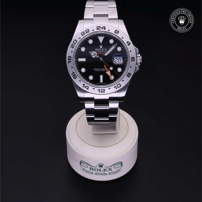 Rolex CPO Explorer M216570 front on white background