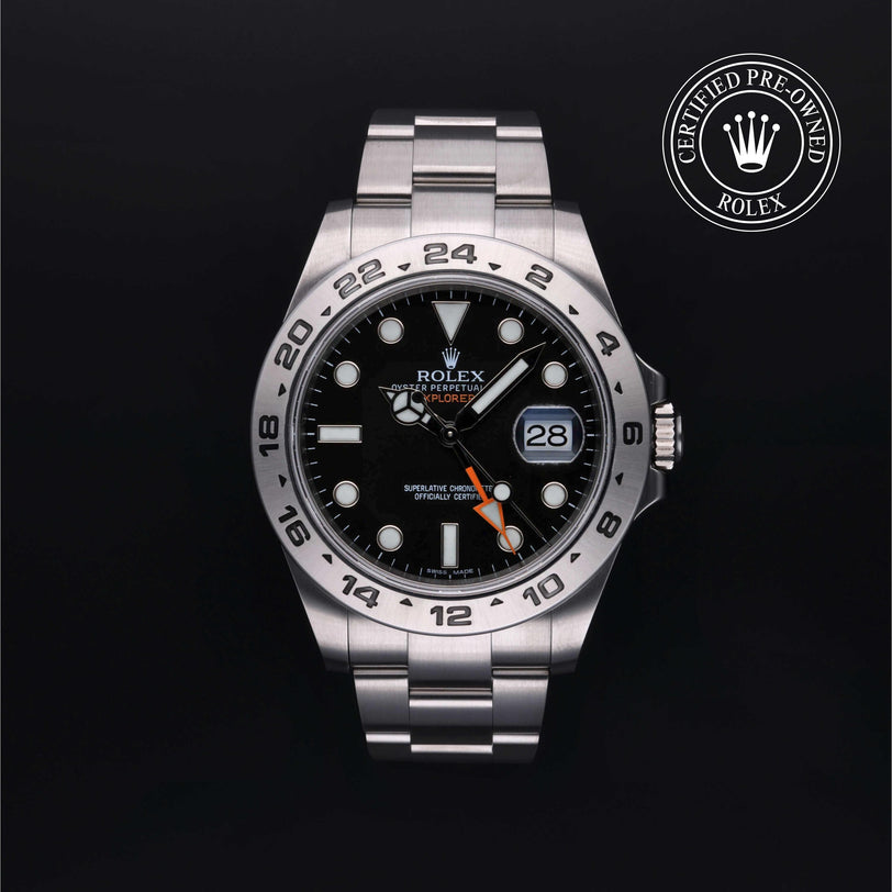 Rolex CPO Explorer M216570 front on white background