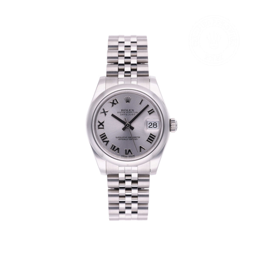 Rolex Certified Pre-owned Lady Datejust M178240-0001 front on white background