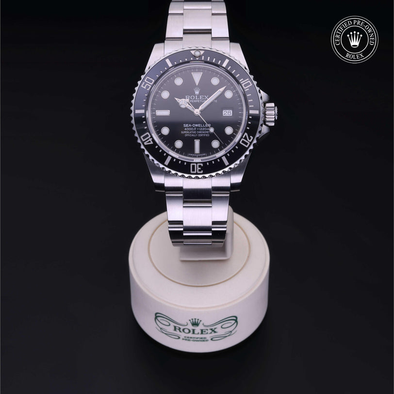 Rolex CPO Sea-Dweller M116600 front on white background