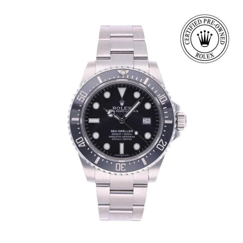 Rolex CPO Sea-Dweller M116600 front on white background