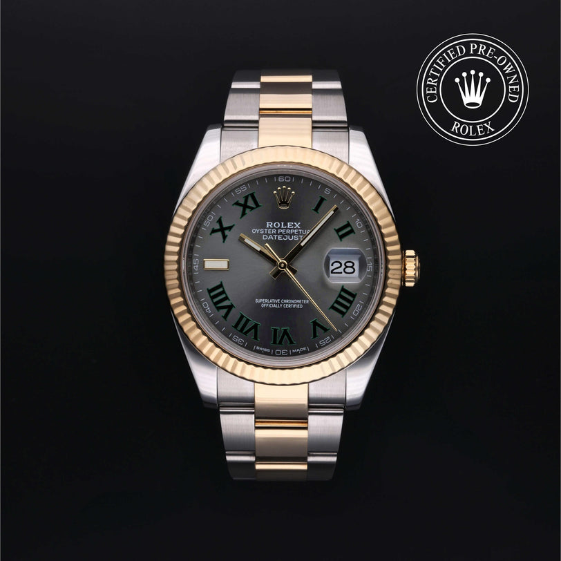 Rolex CPO Datejust M126333 front on white background