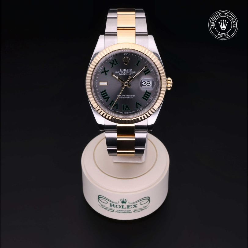 Rolex CPO Datejust M126333 front on white background