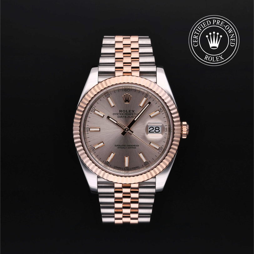 Rolex CPO Datejust M126331 front on white background