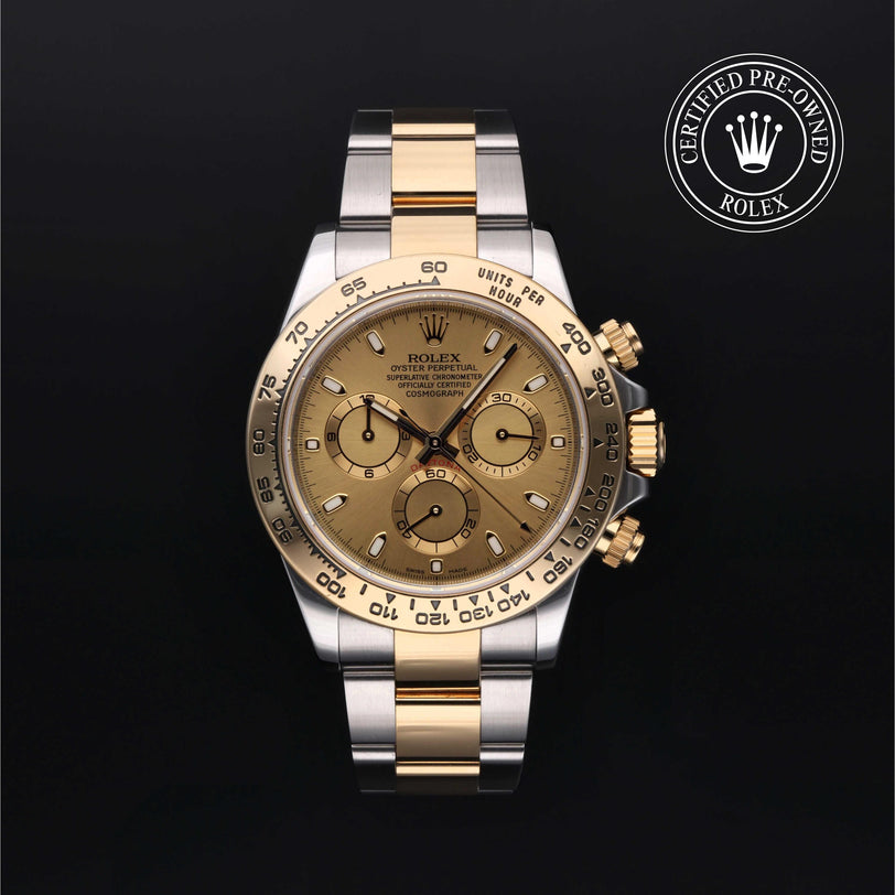Rolex CPO Daytona M116503 front on white background