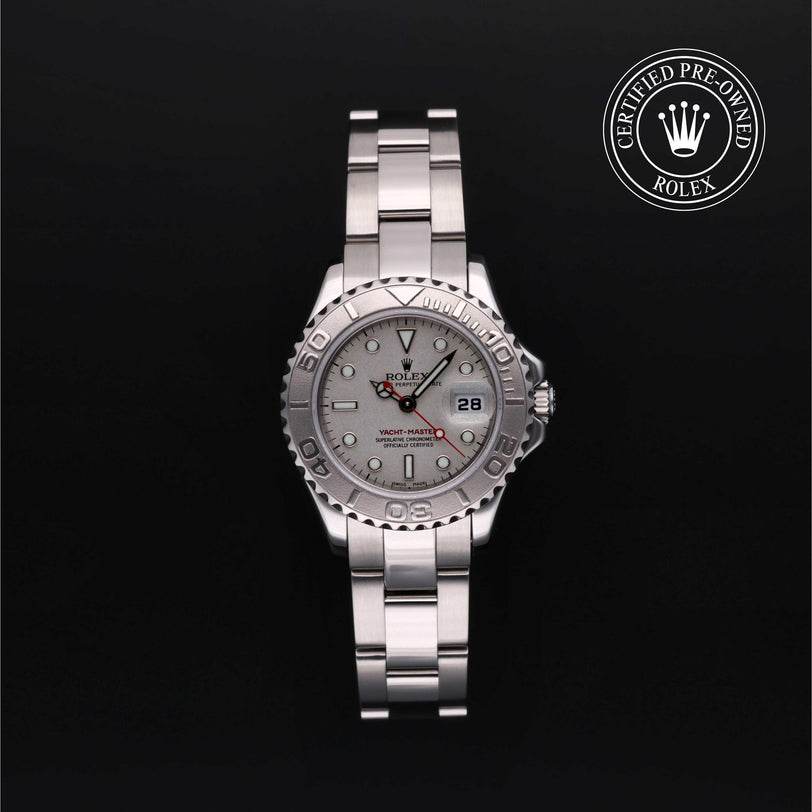 Rolex CPO Yacht-Master M169622 front on white background