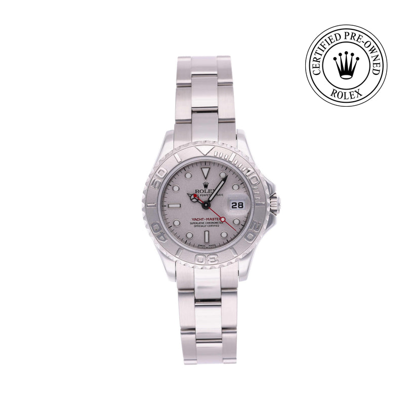 Rolex CPO Yacht-Master M169622 front on white background