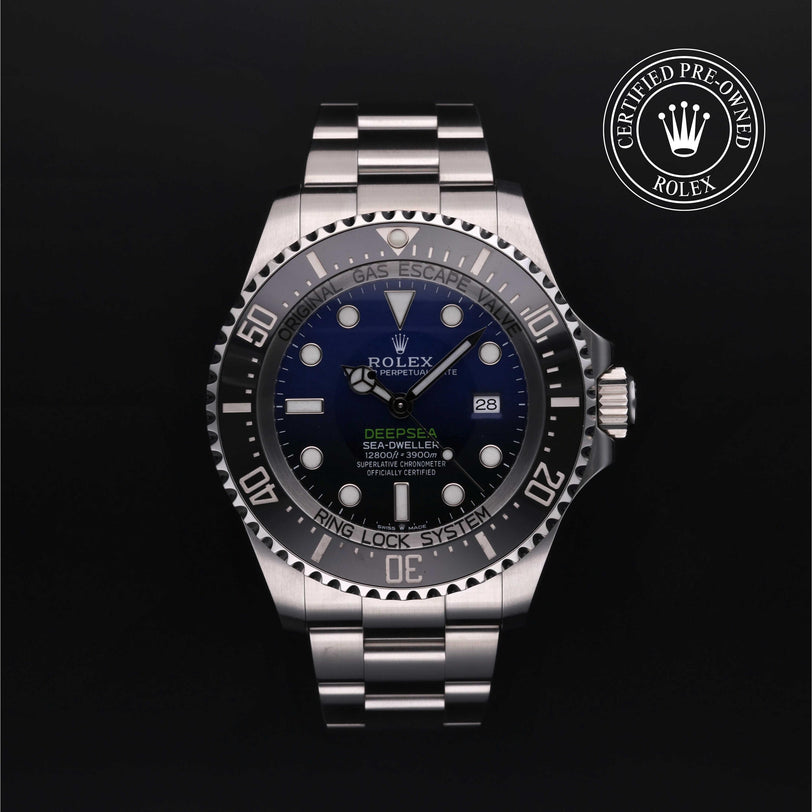 Rolex CPO Sea-Dweller M126660 front on white background