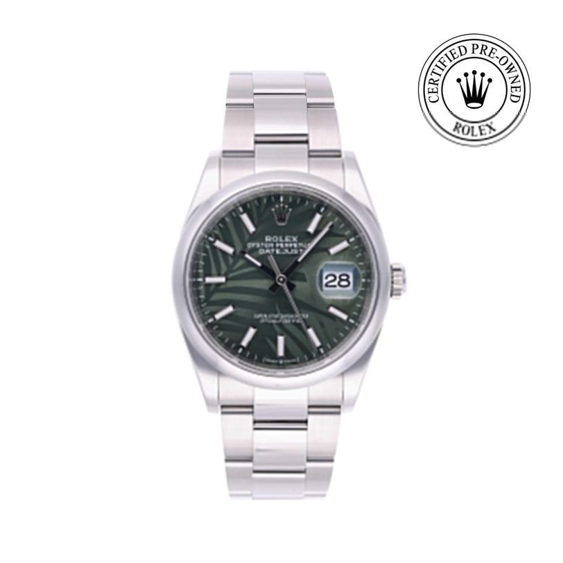 Rolex CPO Datejust M126200 front on white background