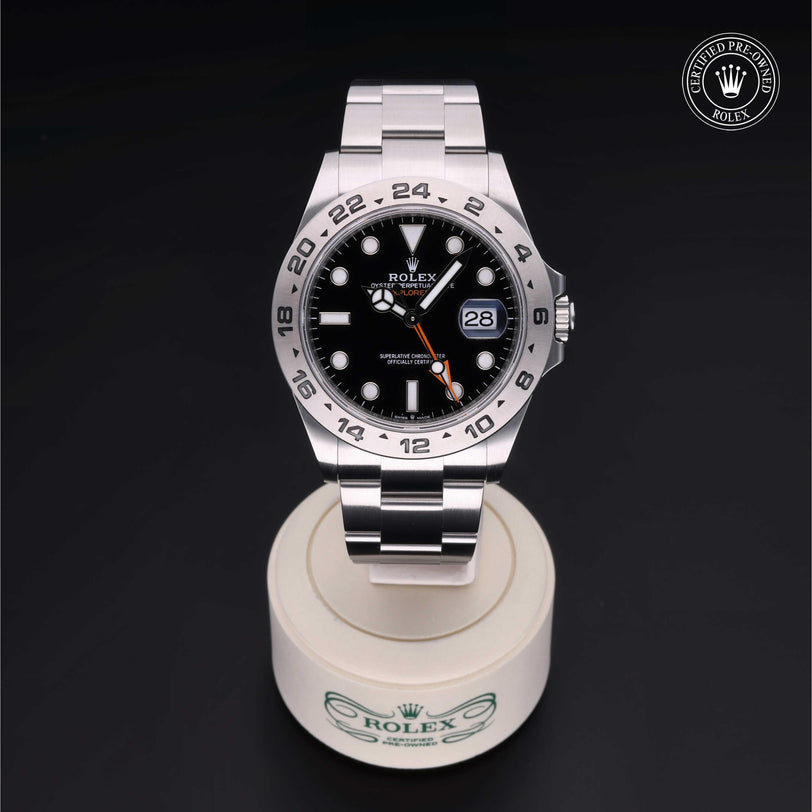 Rolex CPO Explorer M226570 front on white background