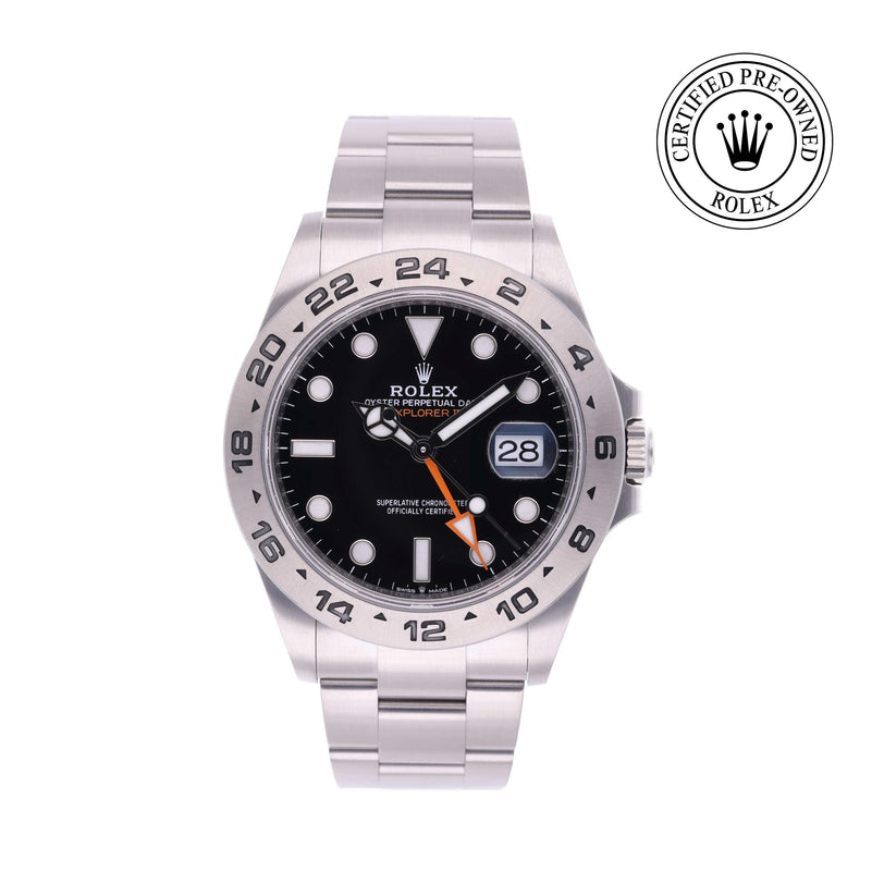 Rolex CPO Explorer M226570 front on white background