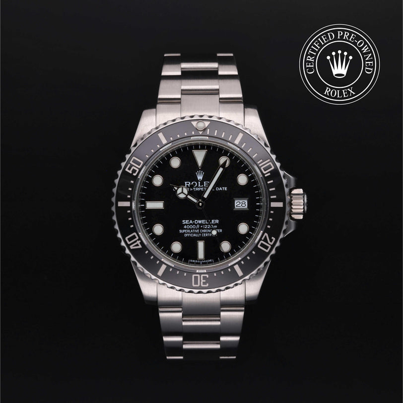Rolex CPO Sea-Dweller M116600 front on white background
