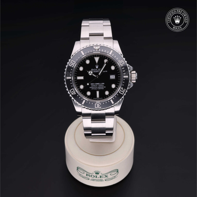 Rolex CPO Sea-Dweller M116600 front on white background