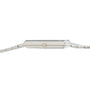 Side view of the Piaget White Gold Onyx Dress Watch, featuring a thin case, metal band, and visible adjustment crown.