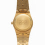 Vacheron Constantin 222 wristwatch by Vacheron Constantin, featuring 222 engraved on the caseback and a metal band, displayed face up on a white background.