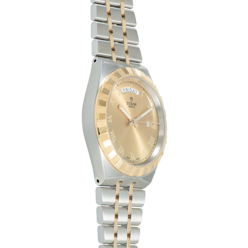 Royal | 41mm, Steel & Gold, Blue Dial