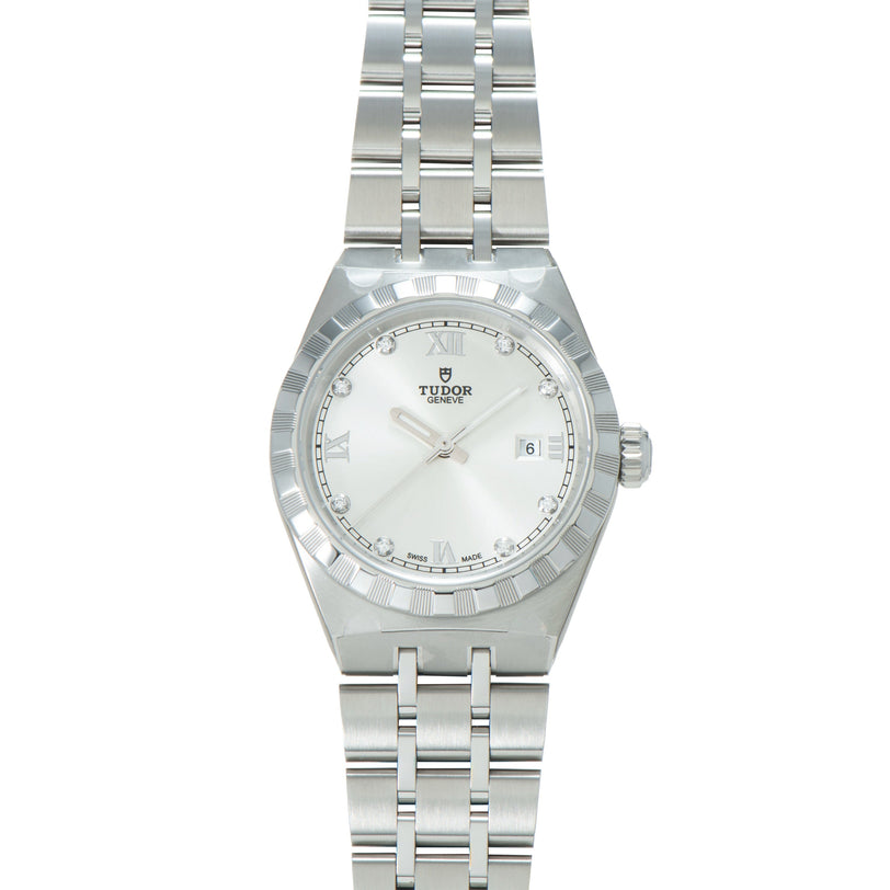 Royal | 28mm, Steel, Silver Dial