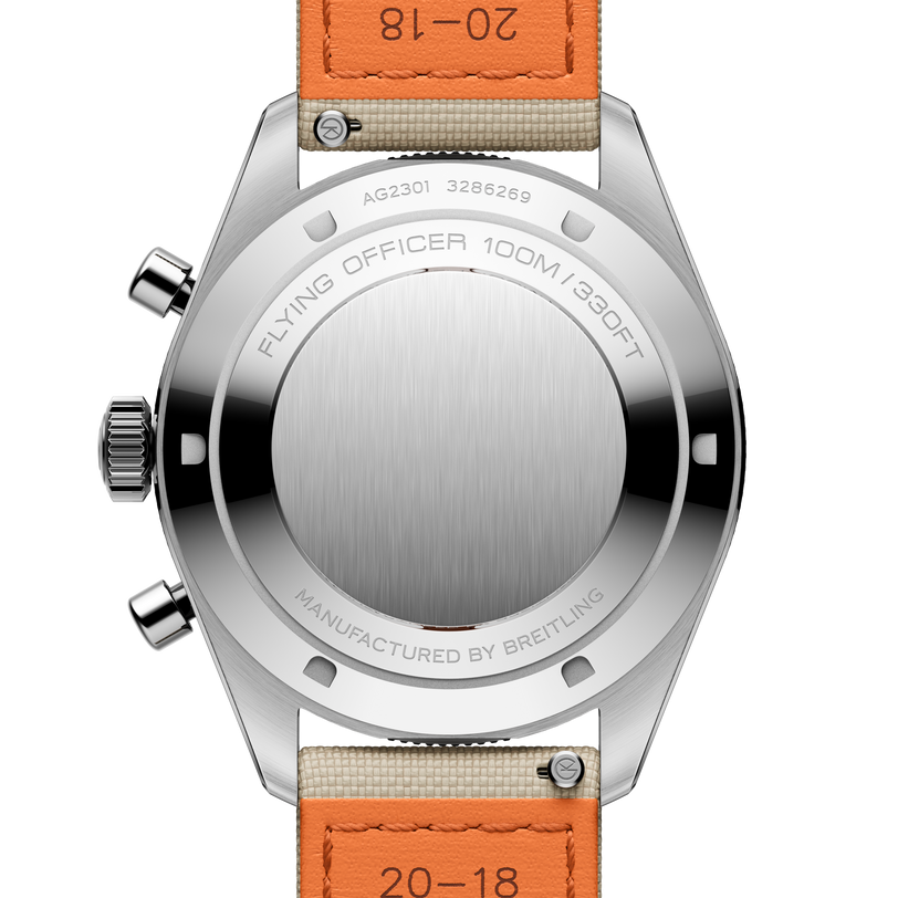 Flying Officer | 40mm, Steel Case, Beige Fabric Strap