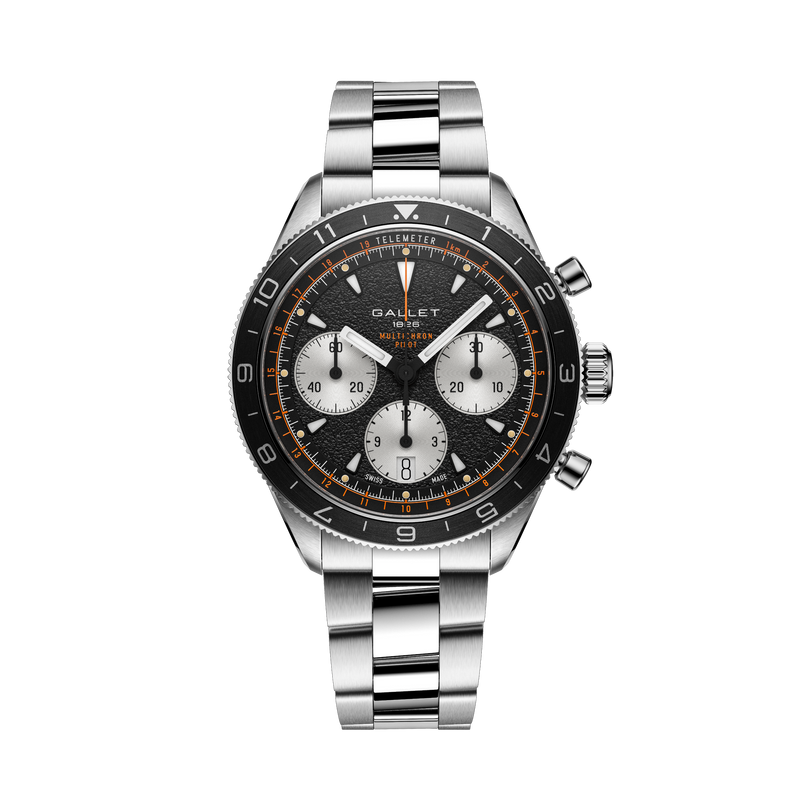 Multichron Pilot | 42mm, Steel Case, Steel Strap