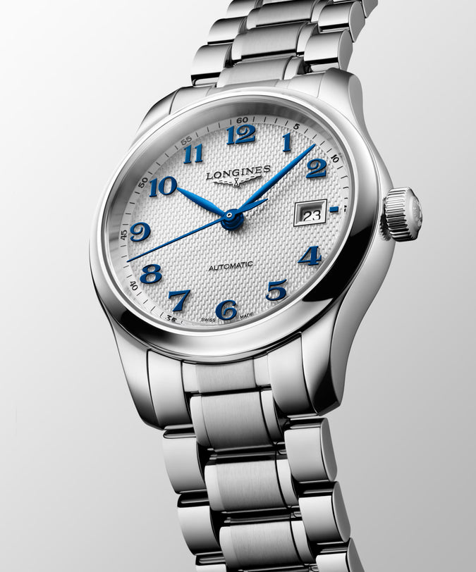 Master | 30mm, Stainless Steel, Silver "barleycorn" Dial, Womens Watch