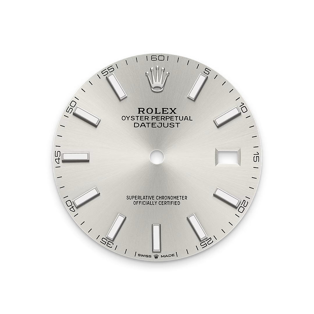 Silver dial
