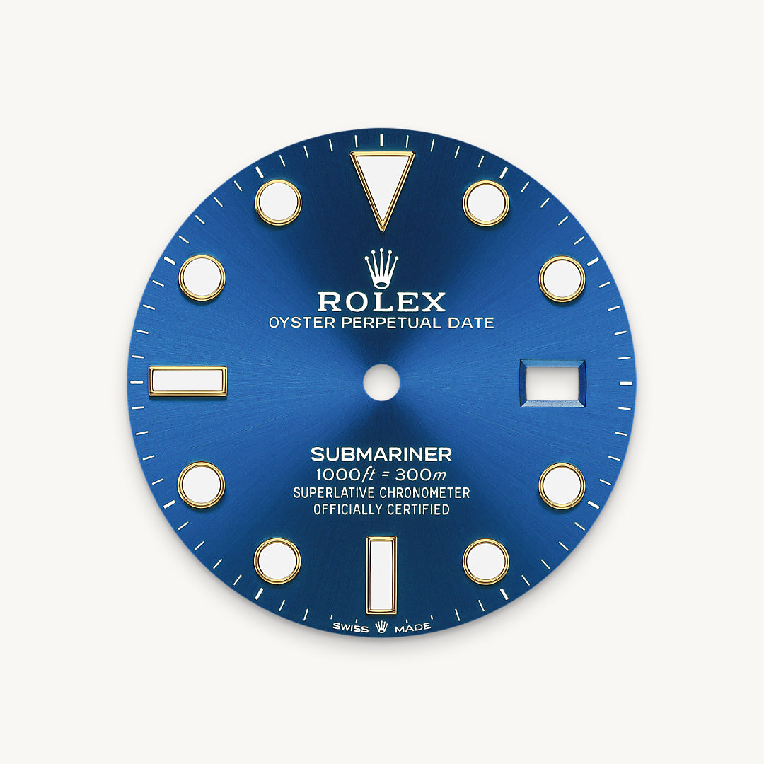Royal blue dial