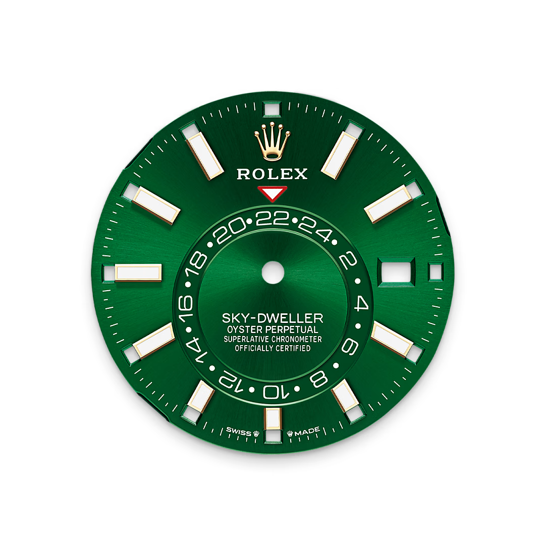 Bright green dial