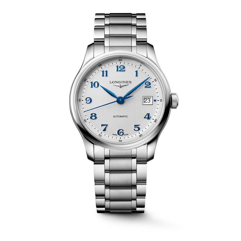 Master | 39mm, Stainless Steel, Silver "barleycorn" Dial, Mens Watch